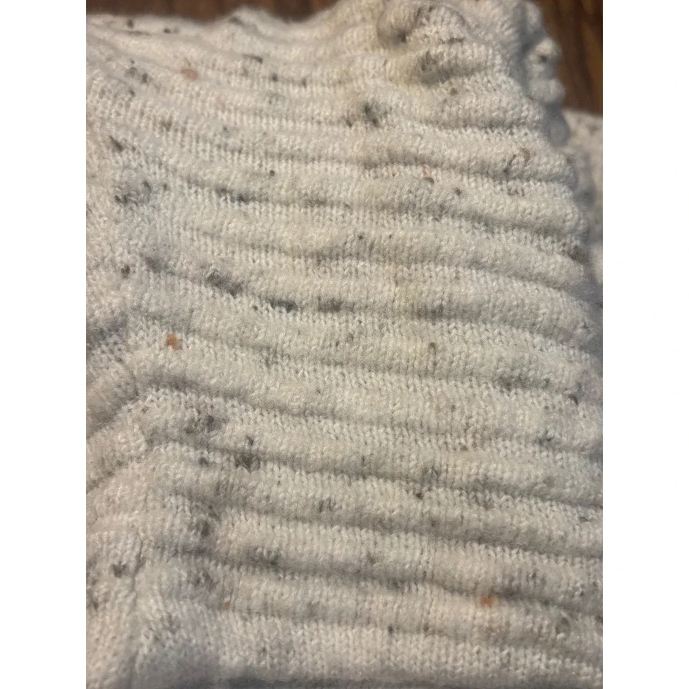 Madewell Textured Turtleneck Sweater‎ Speckled Knit Pullover Cream Womens - Picture 7 of 7